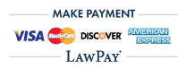 Pay by Visa, Discover, Mastercard, or American Express